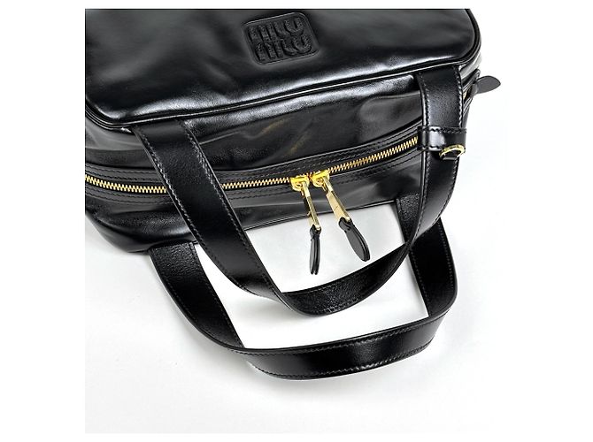 Borsa Miu Miu 5BB182 in pelle nera - vista 6