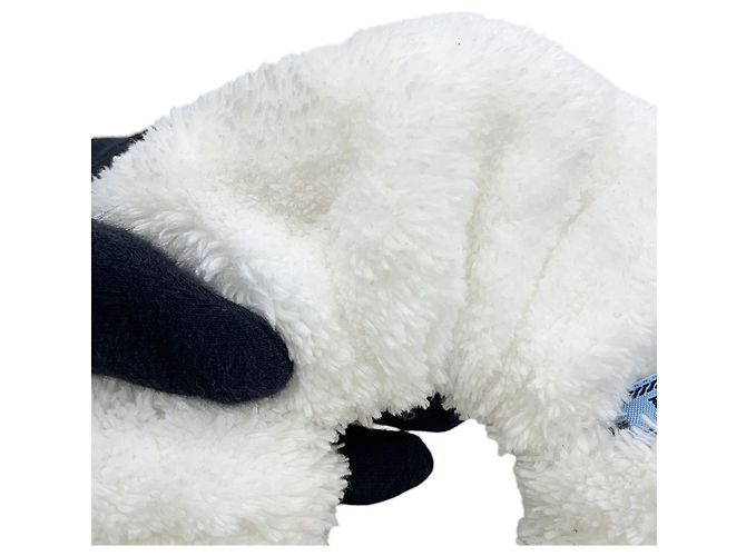 Scrunchie Prada in cotone terry con triangolo - vista 4