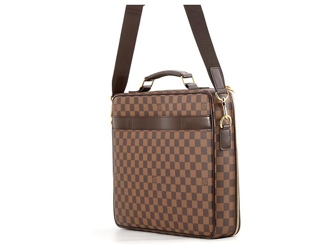 Sac à main Louis Vuitton Damier Ebene Porte Ordinateur Savannah - vue 2