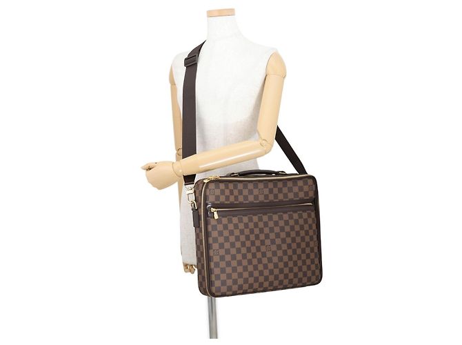 Sac à main Louis Vuitton Damier Ebene Porte Ordinateur Savannah - vue 5