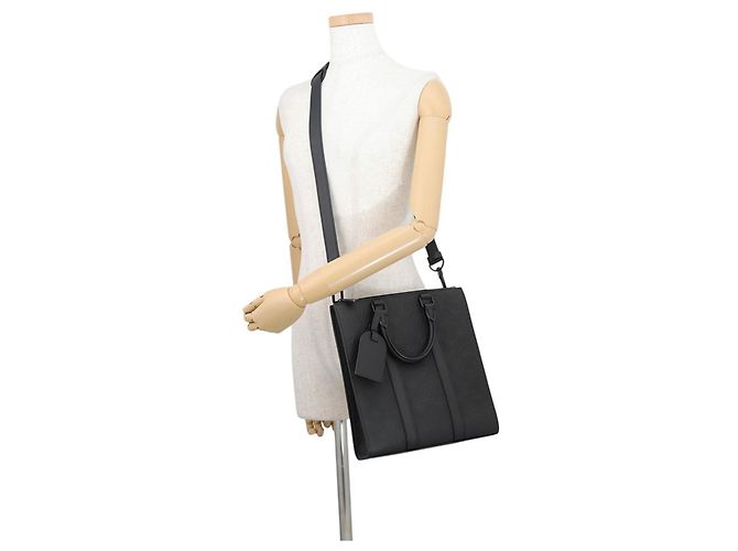 Sac à main Louis Vuitton Monogram Taurillon Sac Plat Cross - vue 5