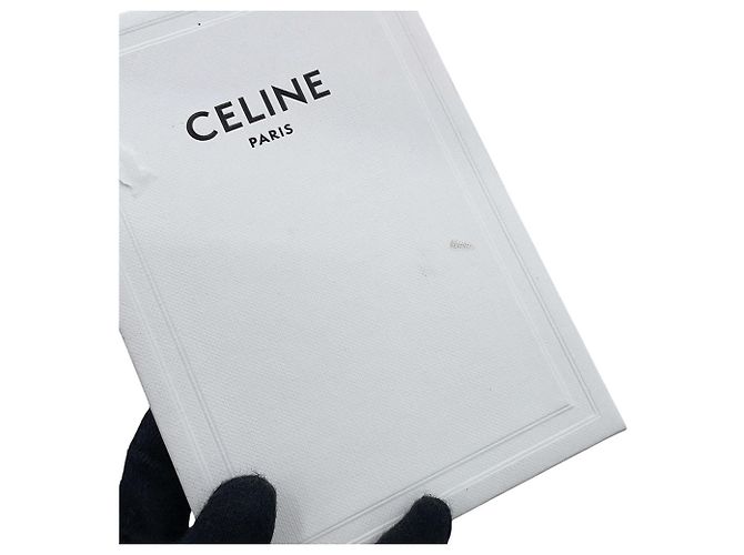 Triomphe Céline Tarjetero de piel negra Celine - vista 11