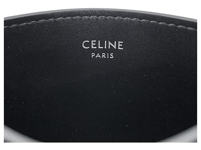 Triomphe Céline Tarjetero de piel negra Celine - vista 12