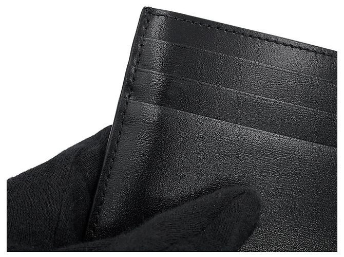 Triomphe Céline Tarjetero de piel negra Celine - vista 5