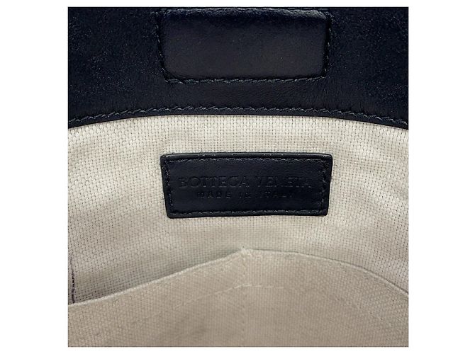 Borsa a tracolla Bottega Veneta in pelle nera - vista 13