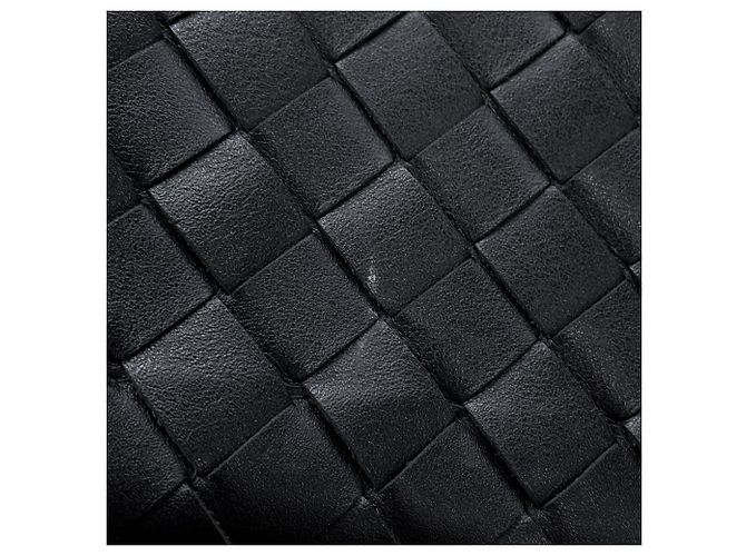 Borsa a tracolla Bottega Veneta in pelle nera - vista 7
