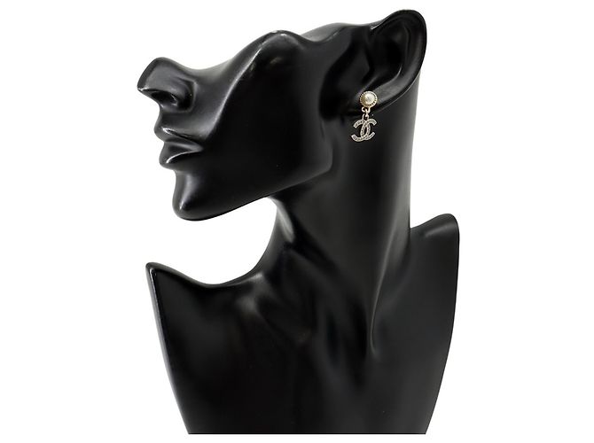 Chanel Gold Rhinestone Ohrringe - Ansicht 4