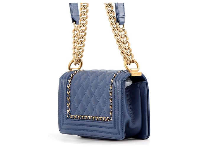 Bolso de hombro Chanel Boy Small Matelassé - vista 2