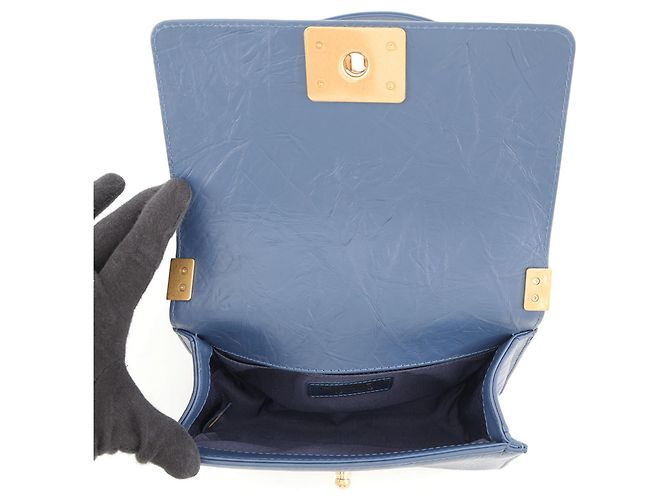 Bolso de hombro Chanel Boy Small Matelassé - vista 6