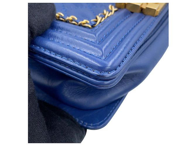 Bolso de hombro Chanel Boy Small Matelassé - vista 7