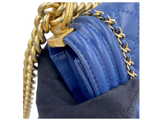 Bolso de hombro Chanel Boy Small Matelassé - vista 8