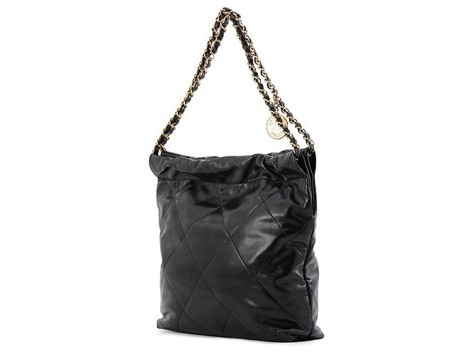 Borsa Chanel 22 Matelassé Small in pelle di vitello lucida - vista 2