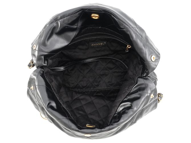 Borsa Chanel 22 Matelassé Small in pelle di vitello lucida - vista 5