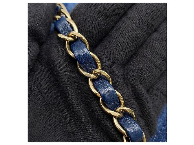 Chanel Denim Schultertasche mit Kette - Ansicht 12