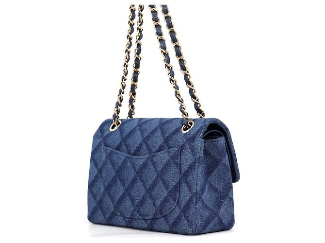 Chanel Denim Schultertasche mit Kette - Ansicht 2