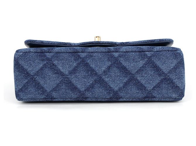 Chanel Denim Schultertasche mit Kette - Ansicht 3