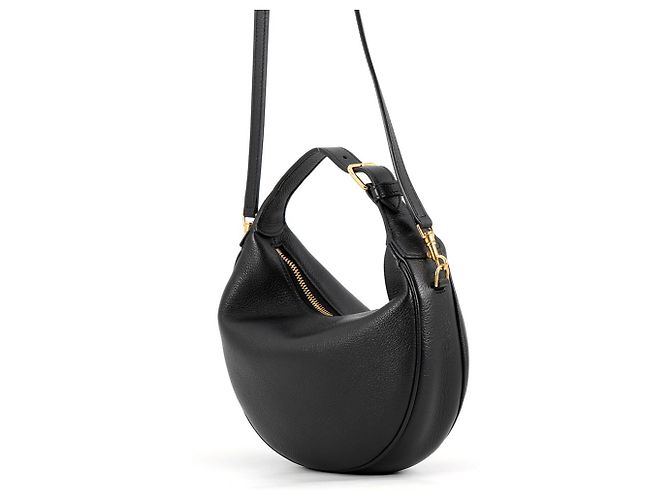 Céline Borsa a mano Celine Teen Lulu in pelle nera - vista 2