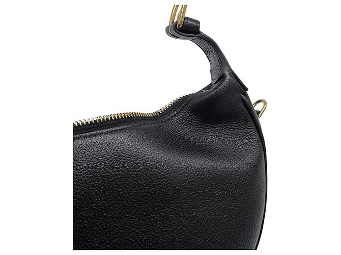 Céline Borsa a mano Celine Teen Lulu in pelle nera - vista 7