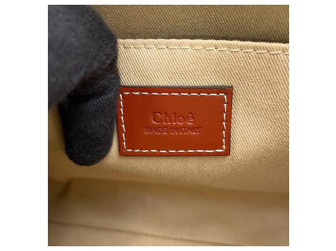 Chloé Woody Tote Small Handtasche aus Canvas - Ansicht 14