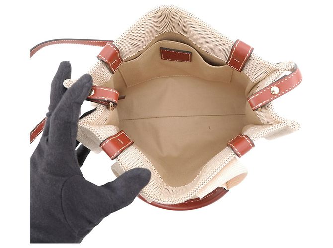 Chloé Woody Tote Small Handtasche aus Canvas - Ansicht 6