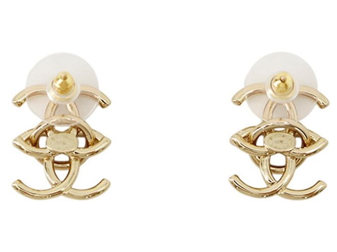 Chanel Double Coco Mark Metall-Ohrringe - Ansicht 3