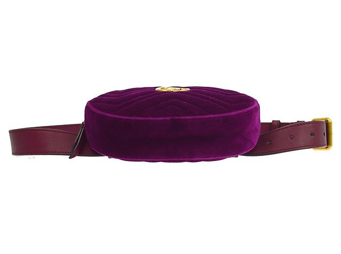 Cintura Gucci GG Marmont in velluto matelassé - vista 7