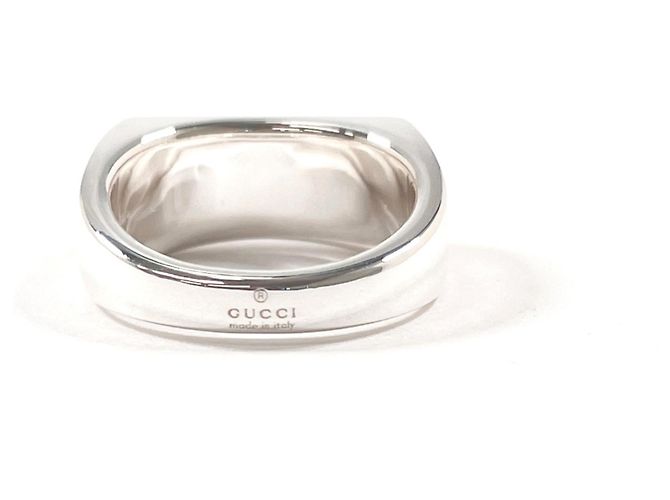 GUCCI Silberring - Diagonale ineinandergreifende G - Ansicht 2
