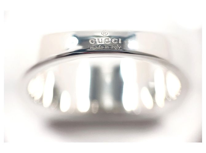 GUCCI Silberring - Diagonale ineinandergreifende G - Ansicht 3