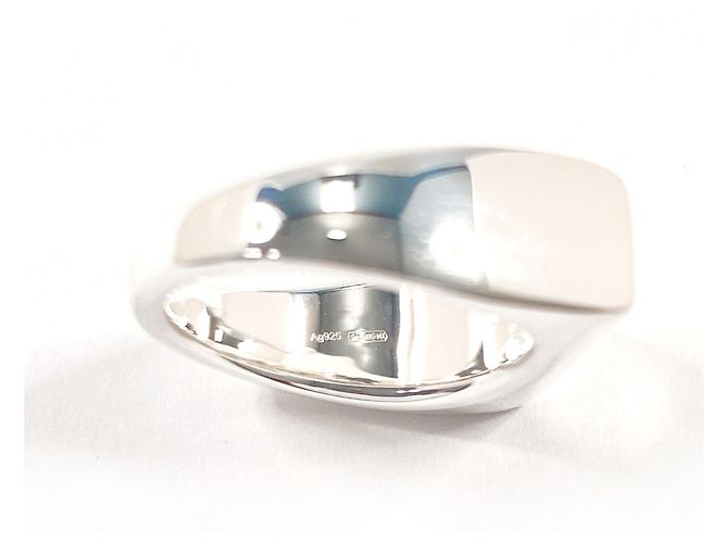 GUCCI Silberring - Diagonale ineinandergreifende G - Ansicht 4