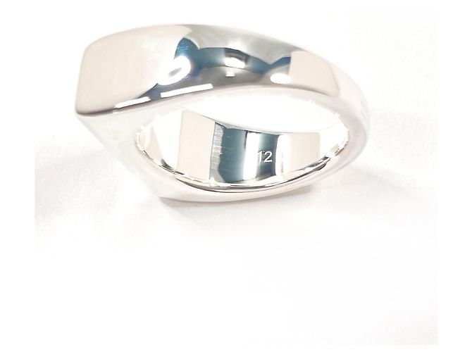GUCCI Silberring - Diagonale ineinandergreifende G - Ansicht 5