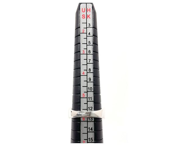 GUCCI Silberring - Diagonale ineinandergreifende G - Ansicht 7