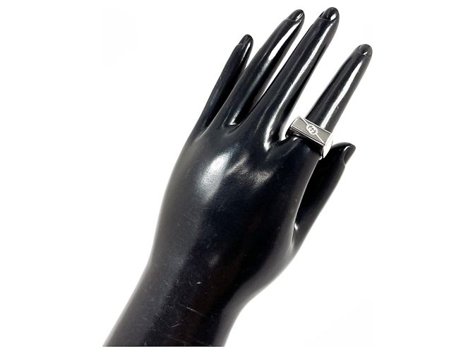 GUCCI Silberring - Diagonale ineinandergreifende G - Ansicht 8
