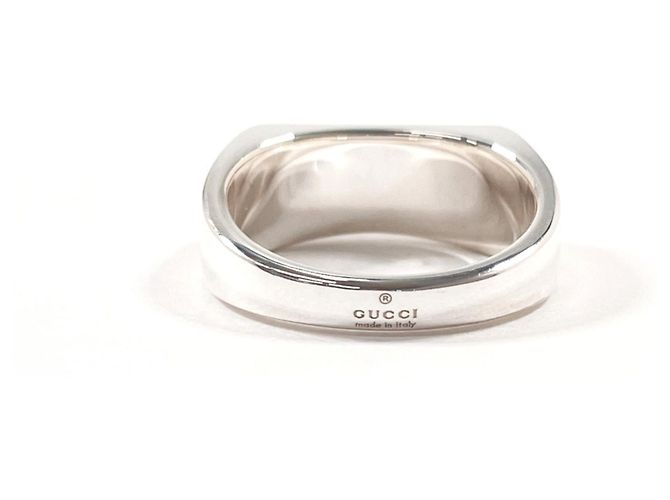Bague à bande GUCCI Diagonal Interlocking G - vue 2