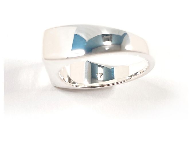 Bague à bande GUCCI Diagonal Interlocking G - vue 5