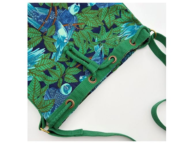 Hermès Sac à épaule à cordon Hermes Bird Print - vue 12