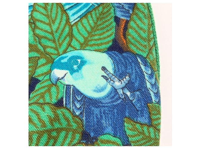 Hermès Sac à épaule à cordon Hermes Bird Print - vue 15