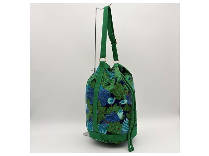Hermès Sac à épaule à cordon Hermes Bird Print - vue 5