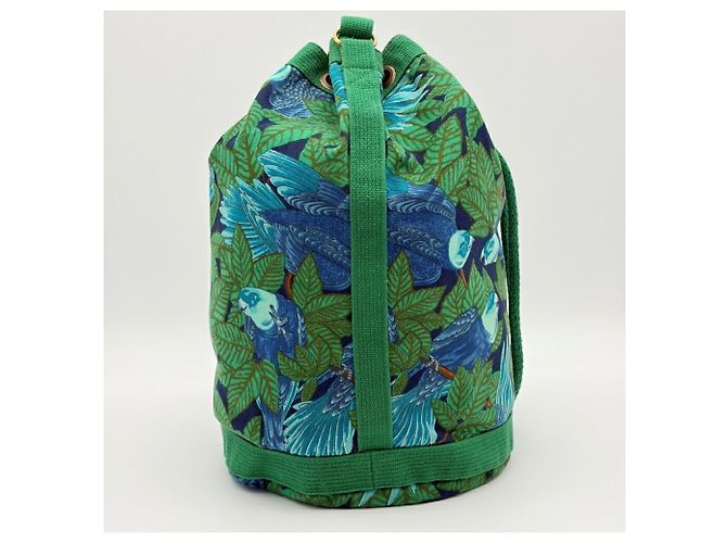 Hermès Sac à épaule à cordon Hermes Bird Print - vue 6