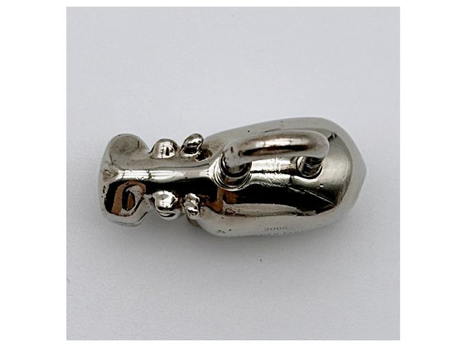 Hermès Hermes Cadena Charm Hippopotamus Metal Silver Padlock 2005 Limited Edition - vista 8