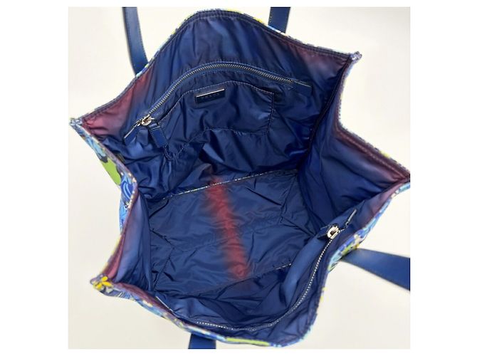 Borsa Tote Prada in Nylon Multicolor - vista 14