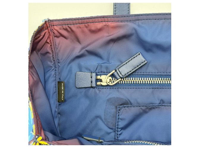 Borsa Tote Prada in Nylon Multicolor - vista 15