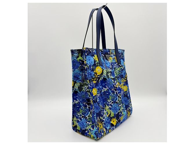 Borsa Tote Prada in Nylon Multicolor - vista 4