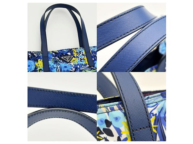 Borsa Tote Prada in Nylon Multicolor - vista 7