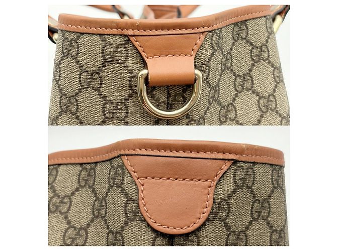 Saco Tote Gucci GG Plus Beige Brown - vista 12