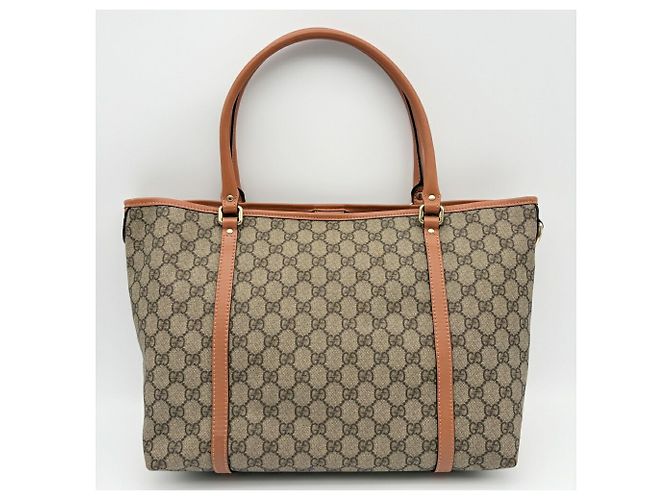 Saco Tote Gucci GG Plus Beige Brown - vista 3
