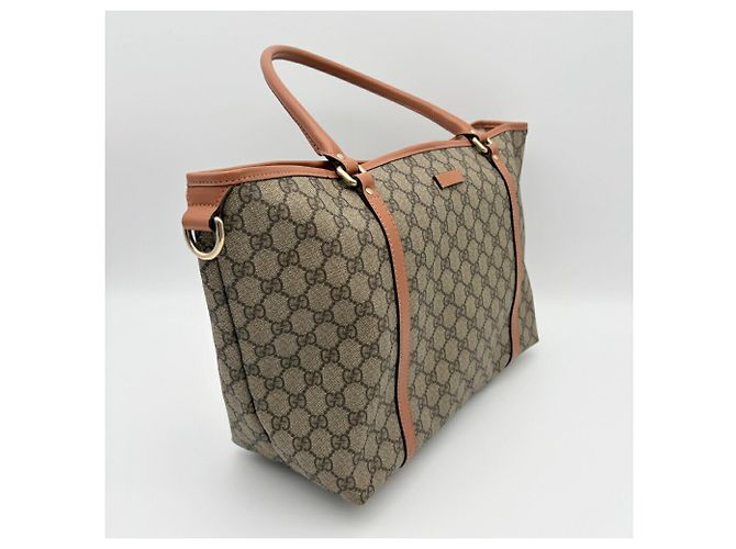 Saco Tote Gucci GG Plus Beige Brown - vista 4