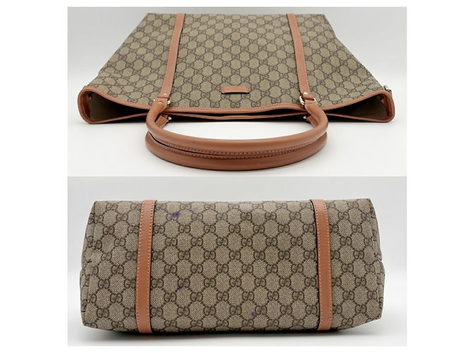 Saco Tote Gucci GG Plus Beige Brown - vista 6