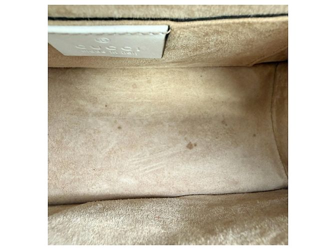 Sac à main Gucci Sylvie Cuir Toile Bleu Marine Rouge Blanc - vue 19