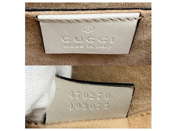 Sac à main Gucci Sylvie Cuir Toile Bleu Marine Rouge Blanc - vue 21