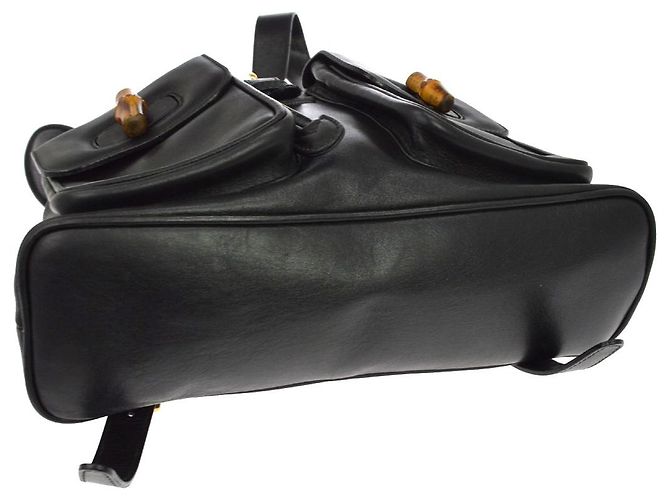 Gucci Vintage Bamboo Leather Medium - vue 7